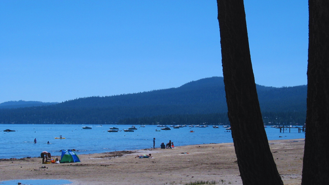 View In North Tahoe Beach